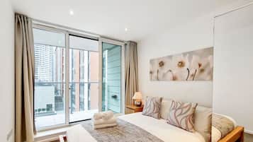 1 bedroom, desk, soundproofing, iron/ironing board