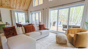 TV, caminetto, studio