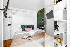 Schreibtisch, Bügeleisen/Bügelbrett, Reisekinderbett, kostenloses WLAN