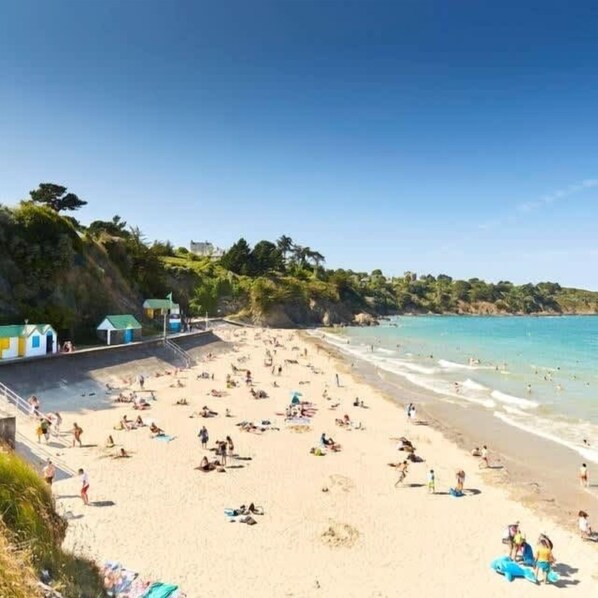Guests can enjoy a day at the beach with swimming and sunbathing.