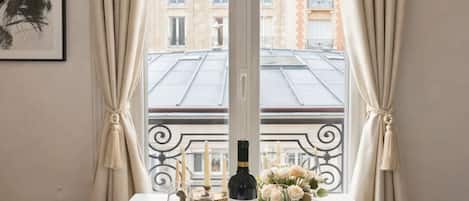 Standard Apartment, Courtyard View | Living area | 80-cm Smart TV with digital channels