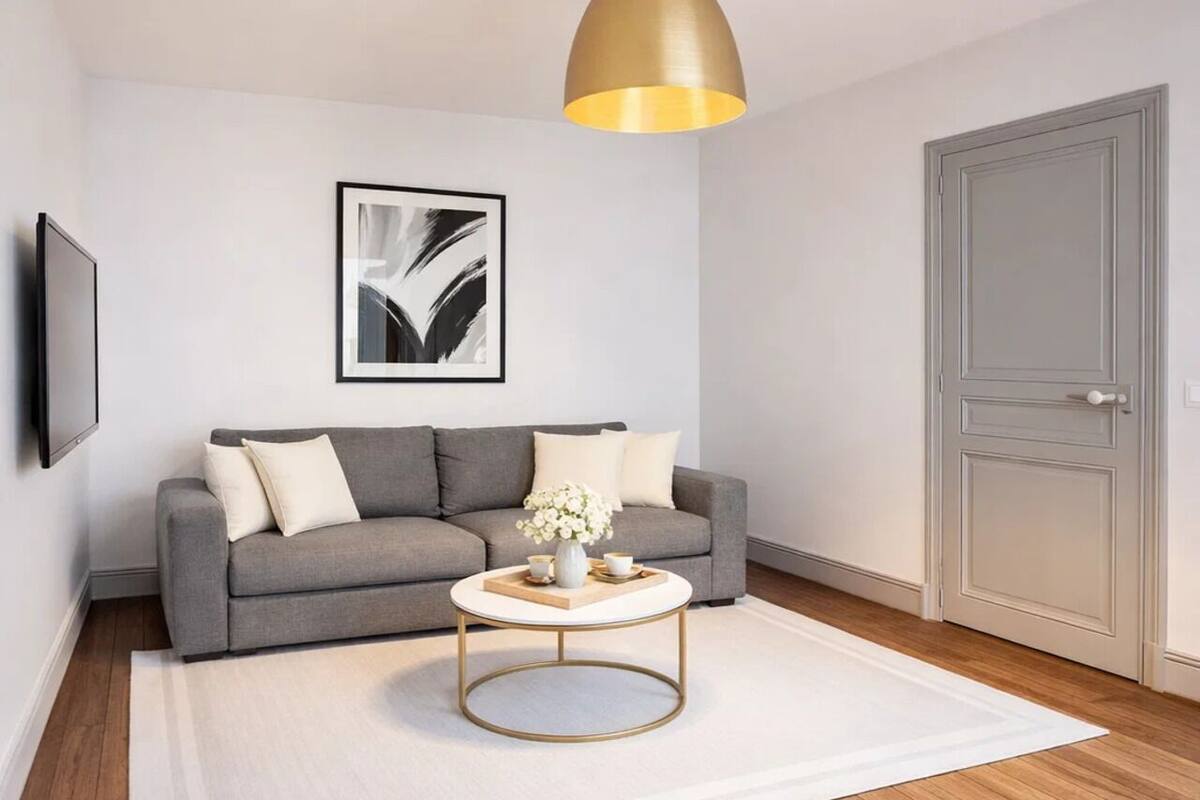 Standard Apartment, Courtyard View | Living area | 80-cm Smart TV with digital channels