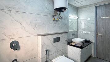 Studio, City View | Bathroom | Shower, free toiletries, towels, soap