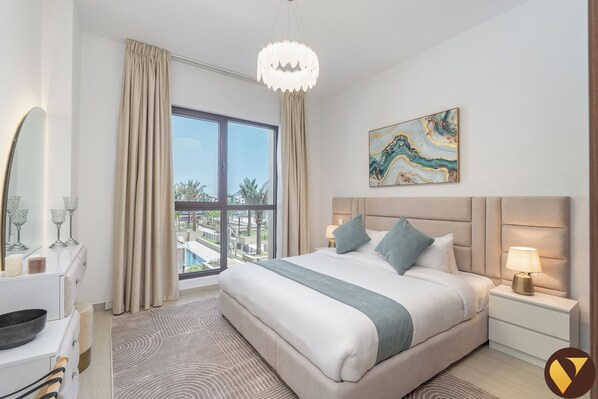 Departamento de lujo, balcón, vista a la alberca | Wifi gratis y ropa de cama 