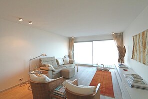 Living area - Apartment in Het Zoute With Sea Views (Knokke-Heist)