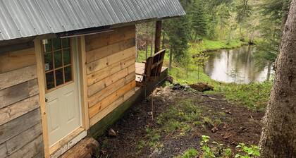 CABIN overlooking pond + HIKING to waterfalls & lookouts (completely off-grid)