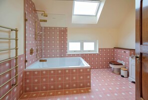 Dusche, Haartrockner, Seife, Shampoo