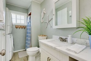 Douche, serviettes fournies