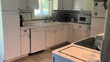 Microwave, oven, stovetop, dishwasher