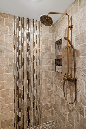 Shower, hair dryer