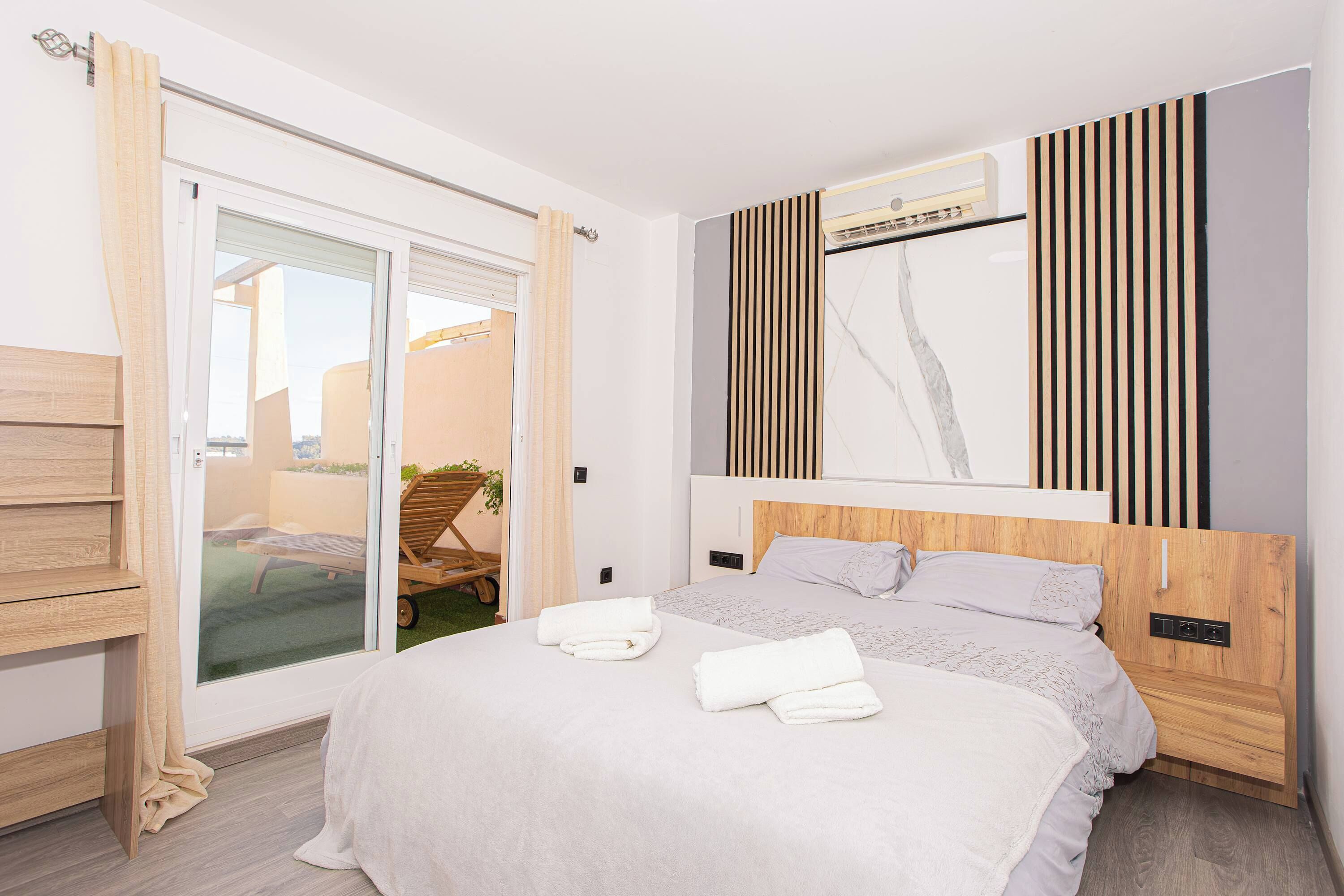 3 dormitorios, tabla de planchar con plancha, cuna de viaje y wifi