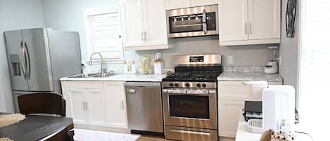 Microwave, oven, stovetop, dishwasher