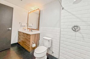 Shower, hair dryer