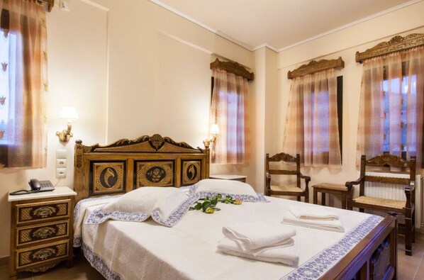 Basic Double Room, Courtyard View | In-room safe, soundproofing, iron/ironing board, free WiFi - GRECO (South Pelion)