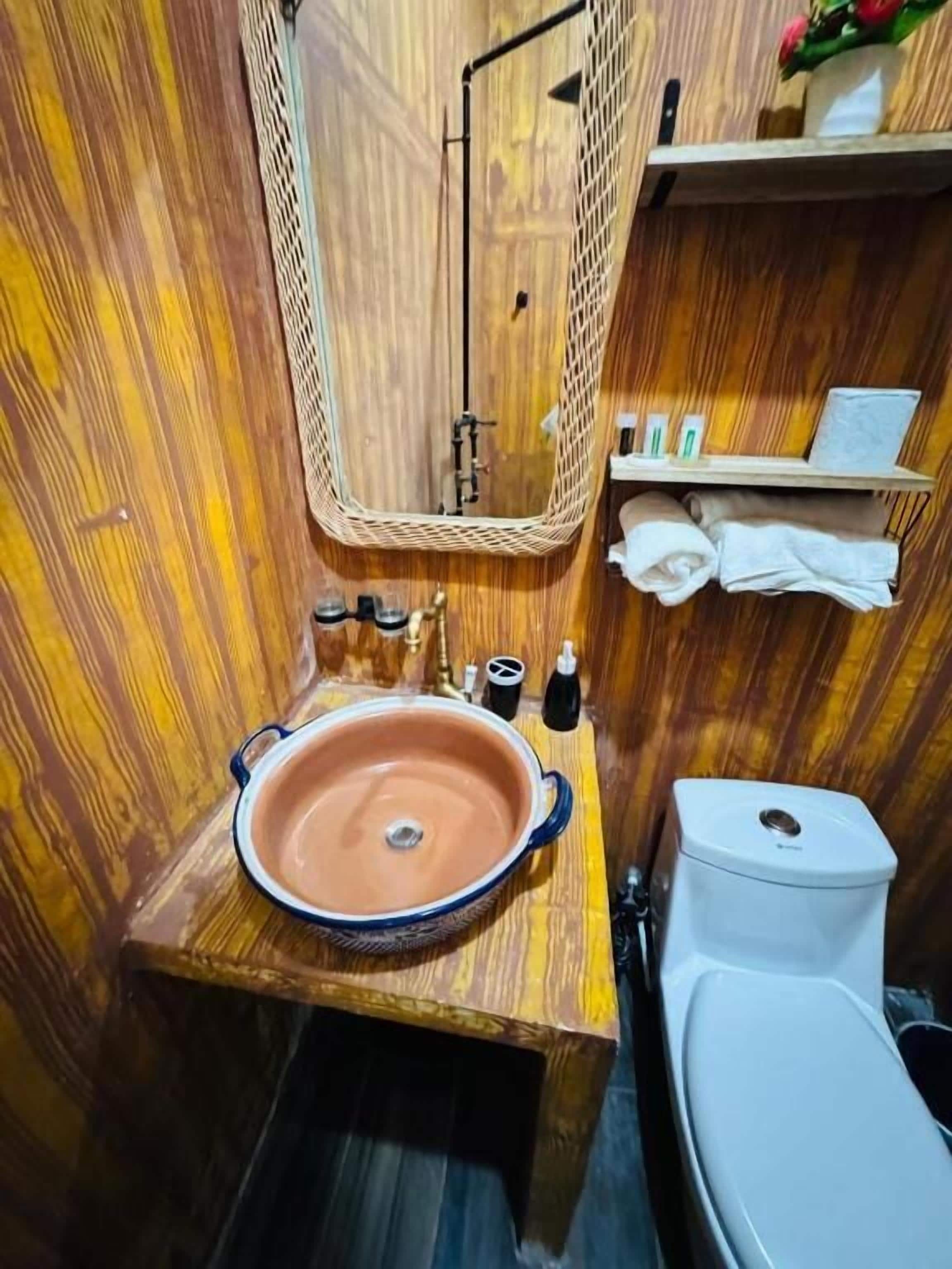 Comfort Quadruple Room, Patio, Garden View | Bathroom | Shower, towels, soap, shampoo