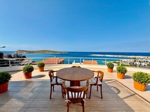 Comfort Double Room, Sea View | Terrace/patio - Miromara Hotel Karaburun (Karaburun)