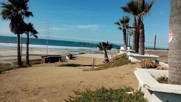 On the beach