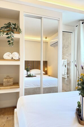 1 sovrum, strykjärn/strykbräda, gratis wi-fi och sängkläder