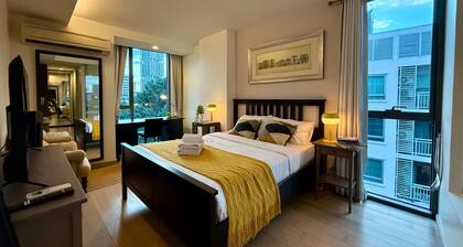 Cozy Garden-View 1BR 700m BTS ThongLo, Sukhumvit49, Samitivej Hospital