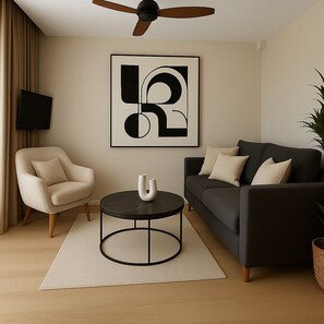 Superior-Studio | Wohnbereich | 80-cm-Smart-TV mit Digitalempfang