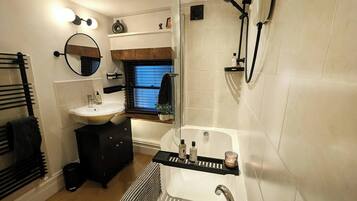 Hair dryer, towels