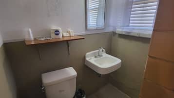 Dusche, Handtücher, Seife, Toilettenpapier