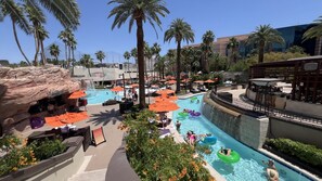 3 outdoor pools, open 9:00 AM to 7:00 PM, free pool cabanas