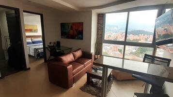 50-inch Smart TV with cable channels