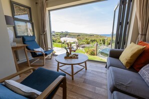 Een smart-tv, een open haard, een dvd-speler en boeken