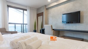 Apartamento | Cofres nos quartos, Wi-Fi de cortesia