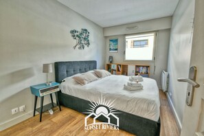 1 dormitorio, tabla de planchar con plancha, wifi y ropa de cama