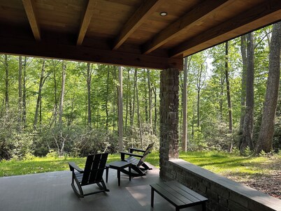 Brand new completed June 2025 with Hot tub and River