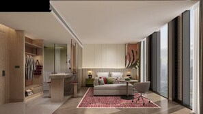 Premium bedding, free minibar, blackout drapes, free WiFi