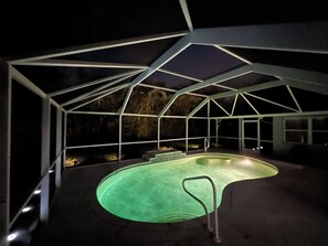 Piscine extérieure, piscine chauffée