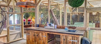 Family Cabin Escape | Puppy Lounge & Horse Views