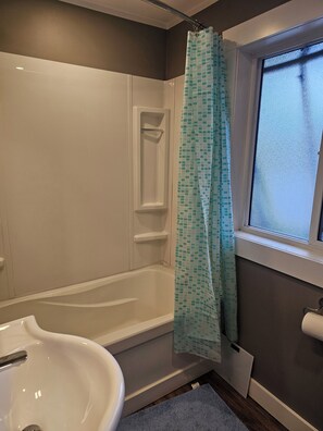 Towels, soap, toilet paper