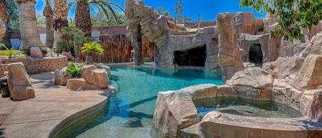 屋外プール、温水プール