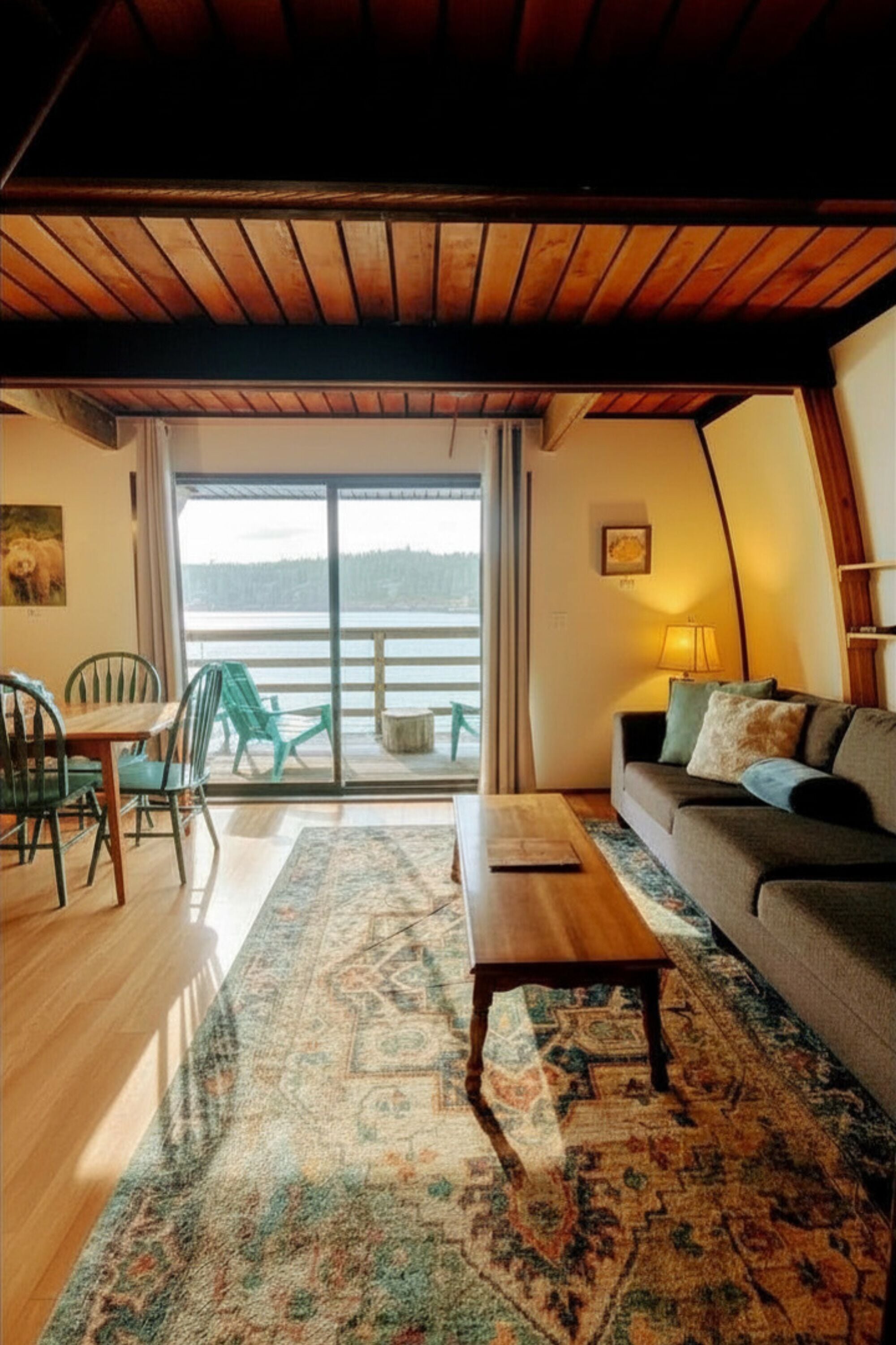 Chalet Supérieur, vue océan | Coin séjour