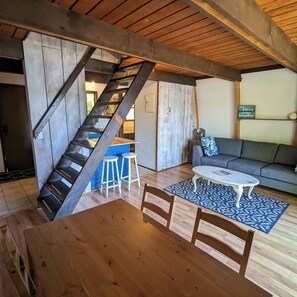 Chalet, valtamerinäköala | Oleskelualue