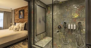 Suite, 1 King Bed, Non Smoking (with Sofabed) | Bathroom shower