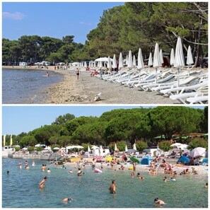 Vlak bij het strand
