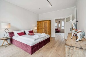 2 bedrooms, iron/ironing board, travel cot, WiFi