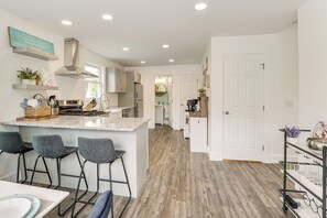 Fridge, microwave, stovetop, dishwasher - Walk to Downtown & Seneca Lake: Updated Retreat! (Geneva)