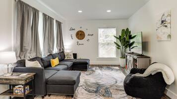 TV, DVD player, books