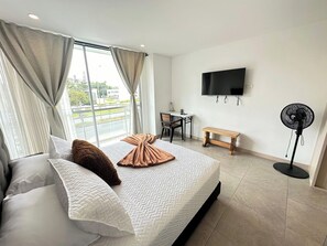 1 bedroom, desk, iron/ironing board, WiFi