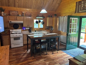 Microwave, oven, stovetop, coffee/tea maker
