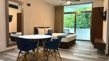 Deluxe Studio, Balcony | In-room safe, laptop workspace, free WiFi