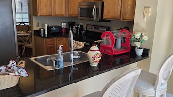 Microwave, oven, stovetop, dishwasher
