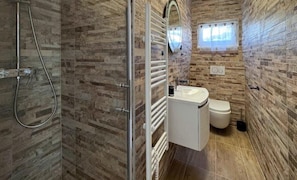 Shower, hair dryer