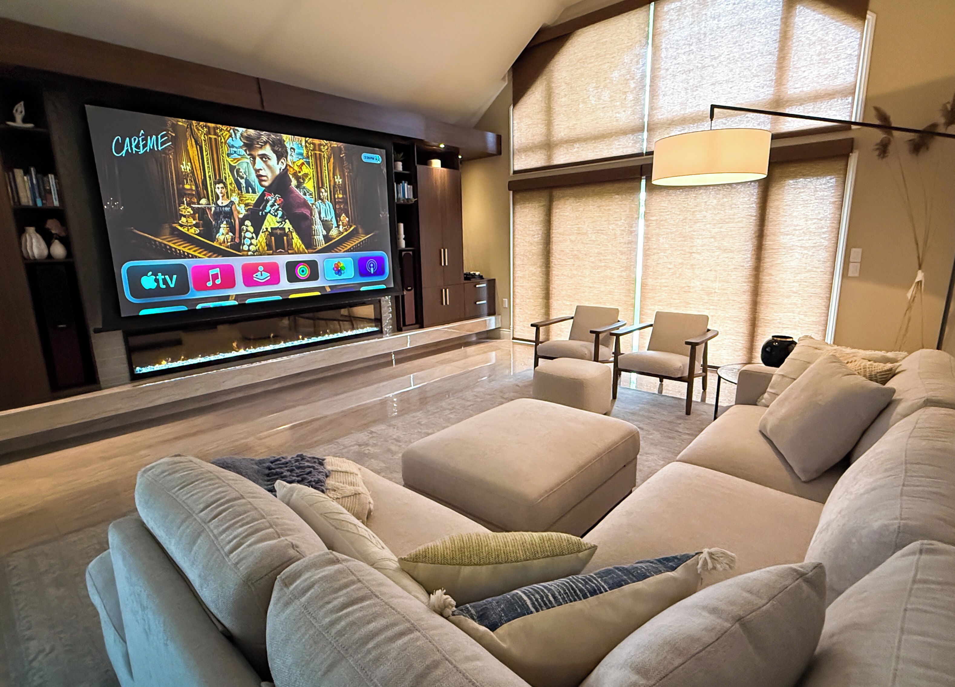 智能電視、壁爐